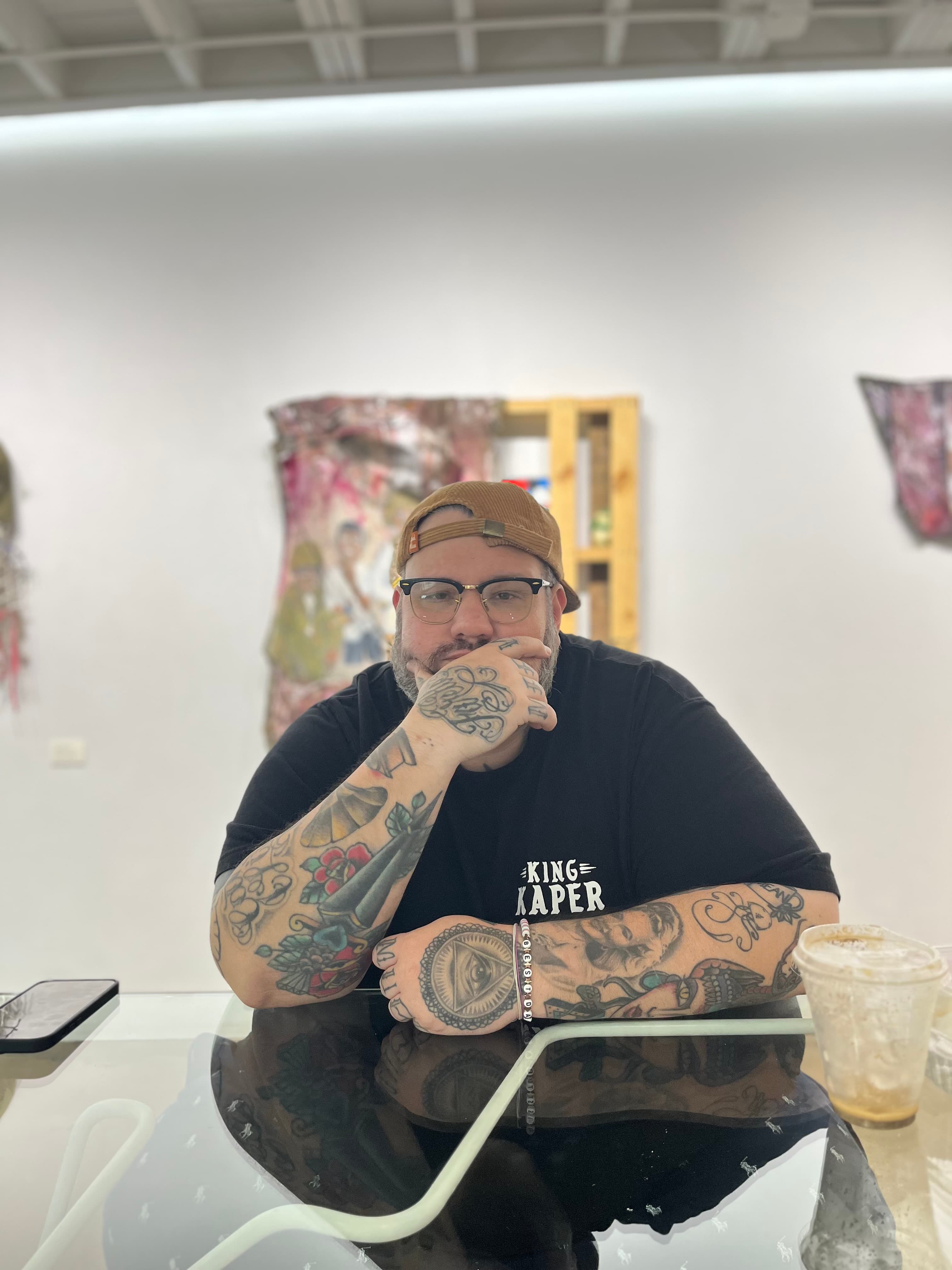Shaun in the studio