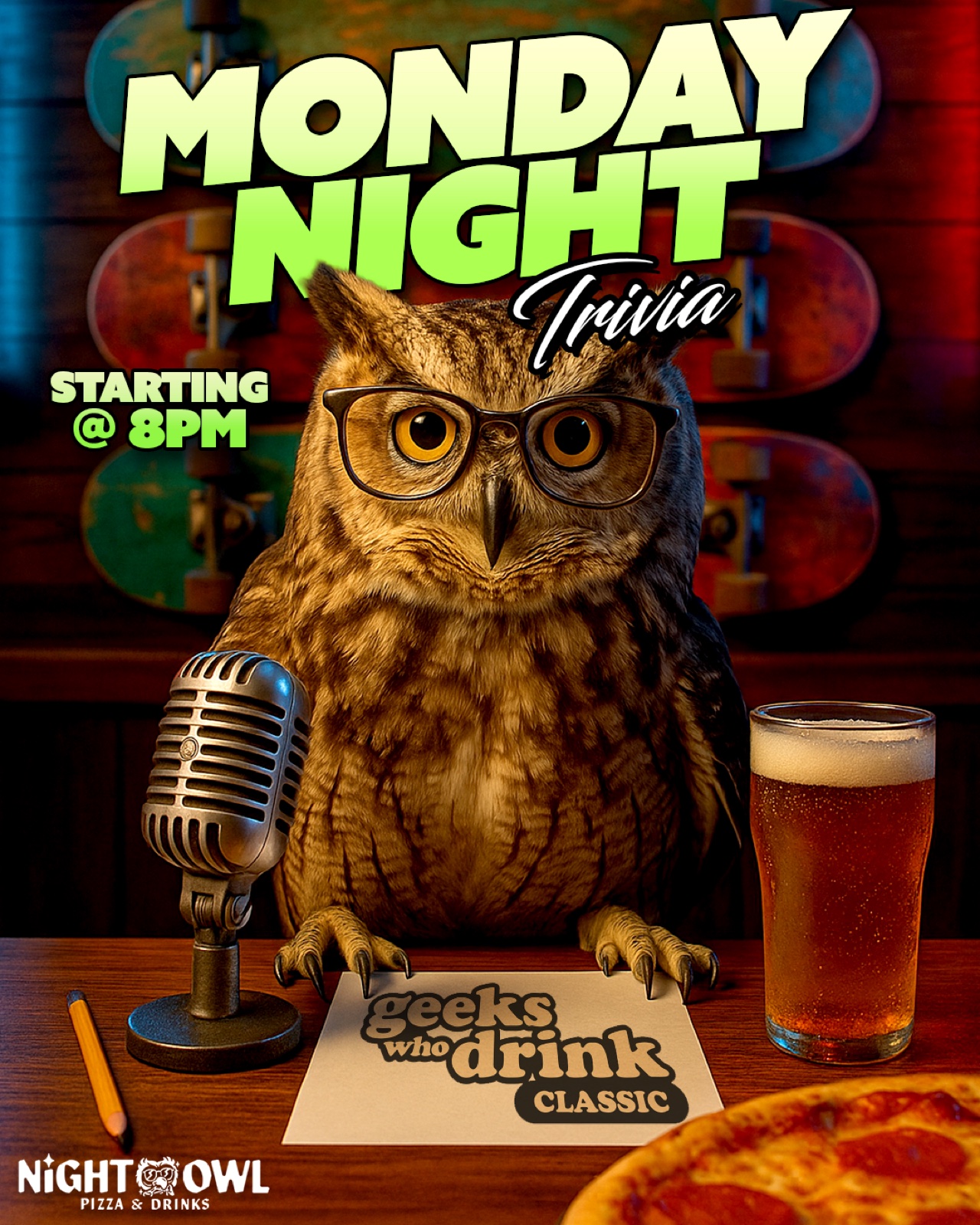 Monday night trivia