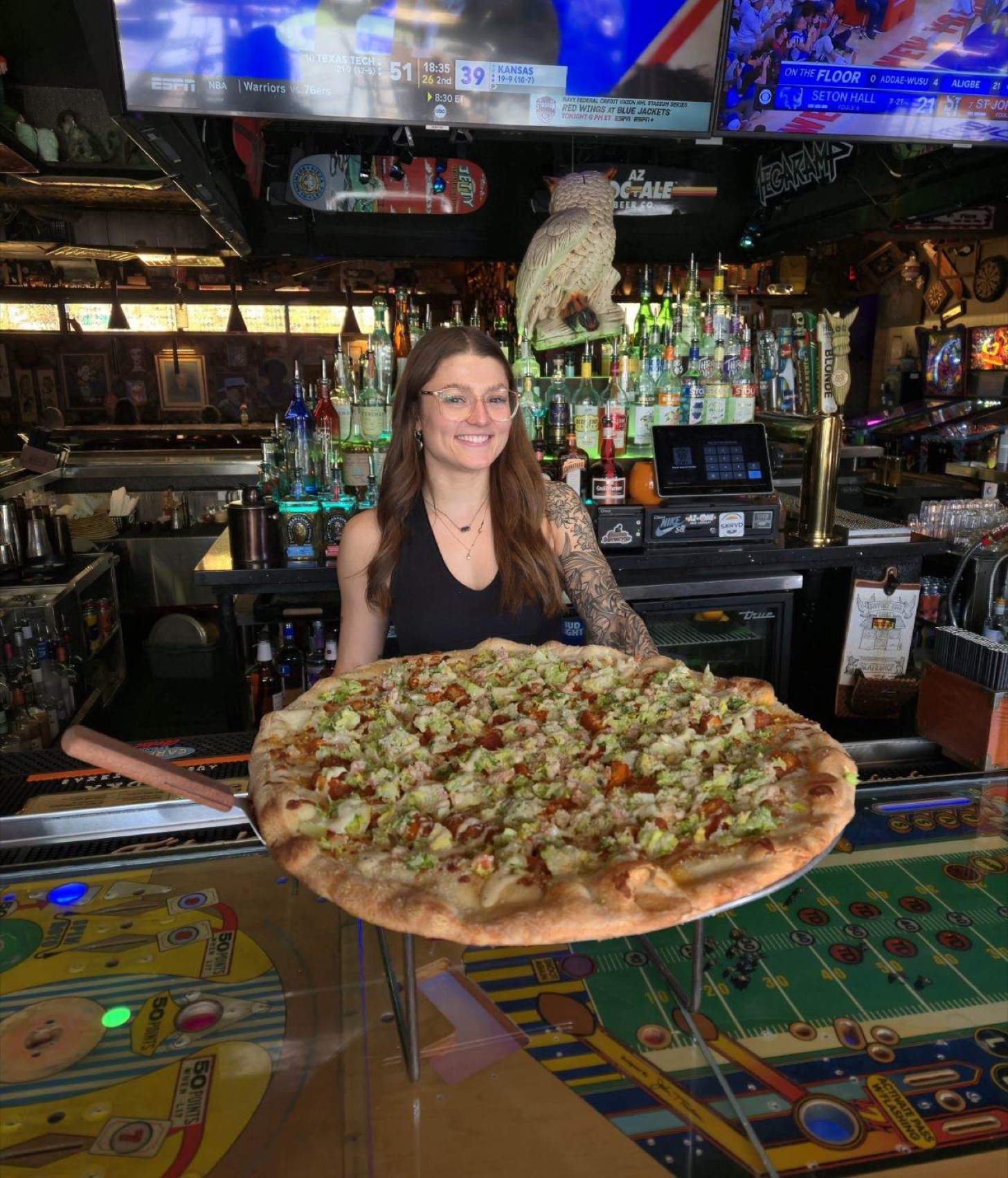 Pizza + pinball, the Night Owl way