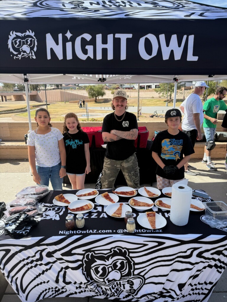 The Night Owl booth at an event